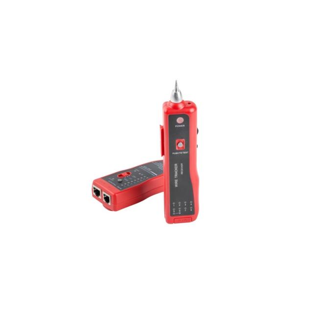 Lanberg - NT-0501 comprobador de cables de red Negro, Rojo