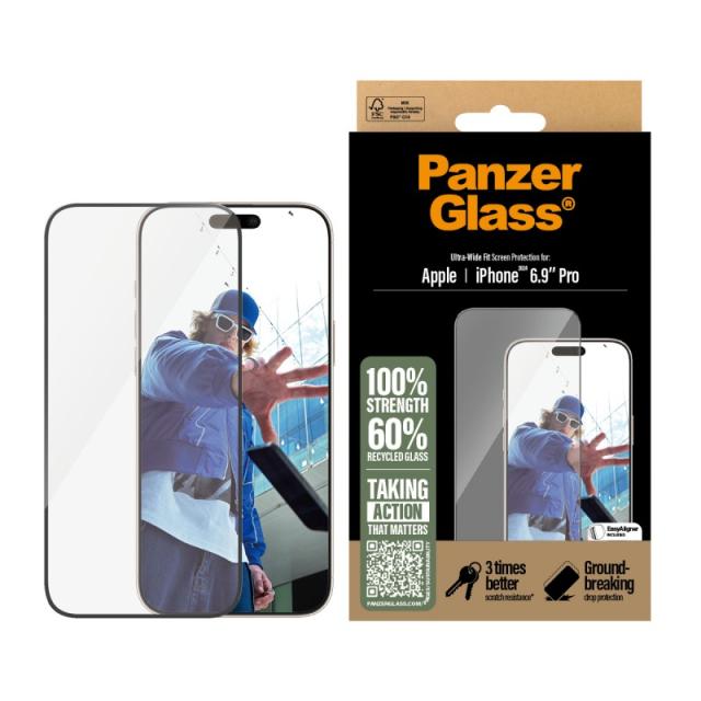 PanzerGlass - Screen Protector iPhone 16 Pro Max / Ultra-Wide Fit Protector de pantalla Apple 1 pieza(s)