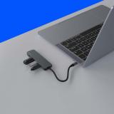 Savio - Hub USB-C - 4 x USB-A AK-54 USB 3.2 Gen 1 (3.1 Gen 1) Type-A 1000 Mbit/s Negro