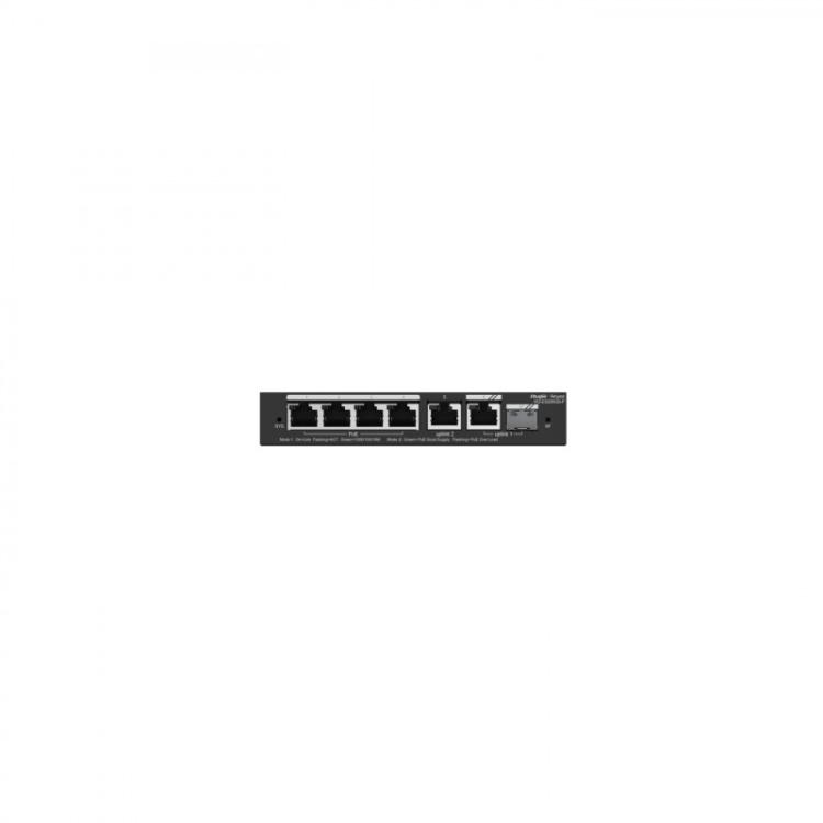 Ruijie Networks - RG-ES206GS-P switch Gestionado L2 Gigabit Ethernet (10/100/1000) Energía sobre Ethernet (PoE) Negro
