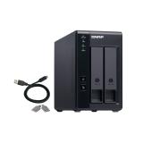 QNAP - TR-002 caja para disco duro externo Carcasa de disco duro/SSD Negro 2.5/3.5"