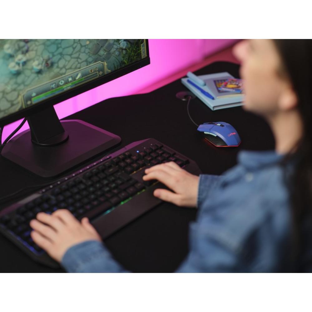 Trust - GXT109B FELOX ratón Juego Ambidextro USB tipo A 6400 DPI