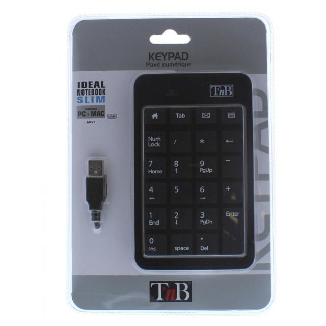 T''nB - MPV1 teclado numérico Portátil USB Negro