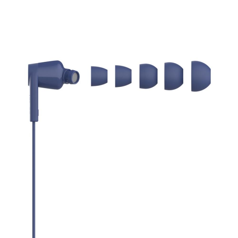 Belkin - SoundForm Auriculares Alámbrico Dentro de oído Música/uso diario USB Tipo C Azul