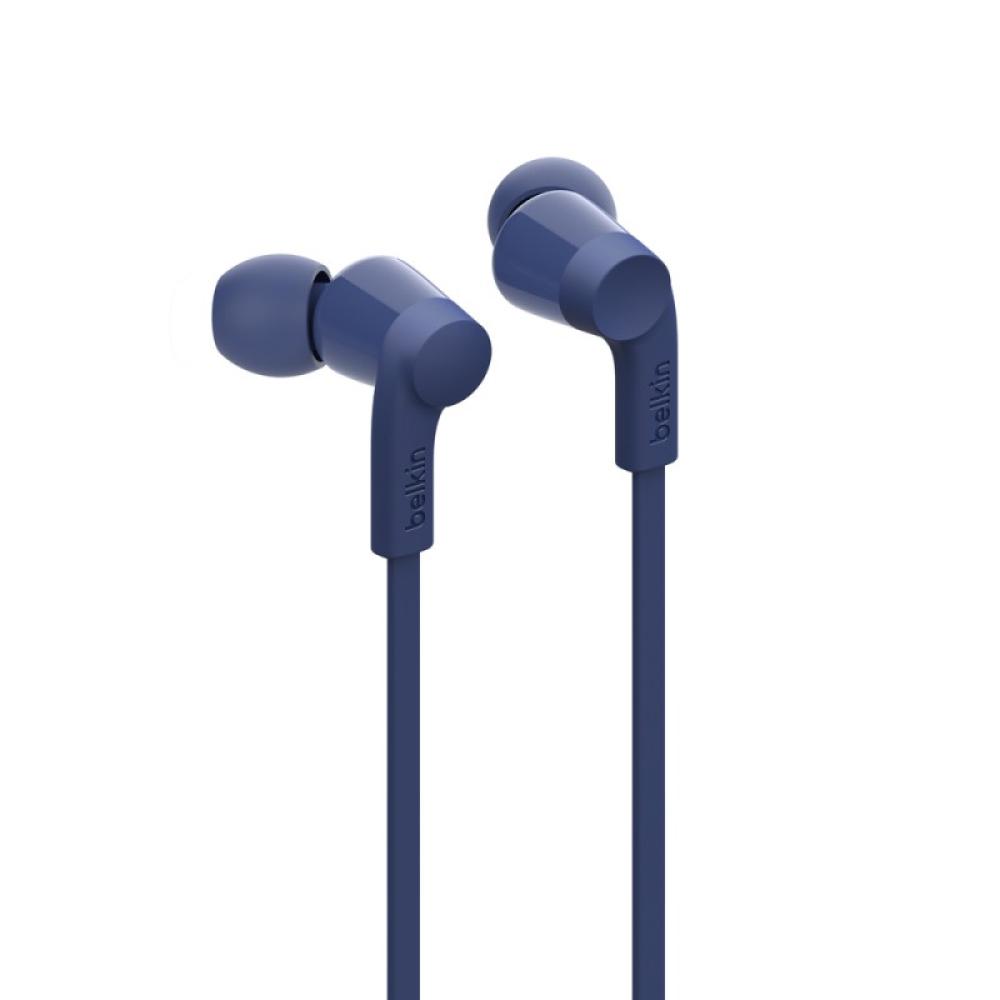 Belkin - SoundForm Auriculares Alámbrico Dentro de oído Música/uso diario USB Tipo C Azul