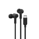 Belkin - SoundForm Auriculares Alámbrico Dentro de oído Música/uso diario USB Tipo C Negro