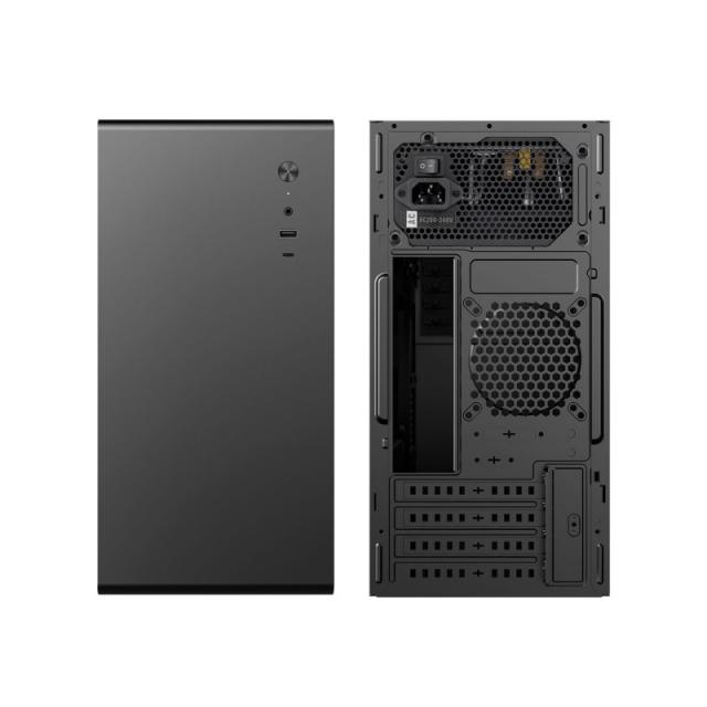 CoolBox - CAJA MATX M640C USB-C 3.2 GEN1 FULLMETAL BASIC500GR 500W + 1 VENT. 90MM