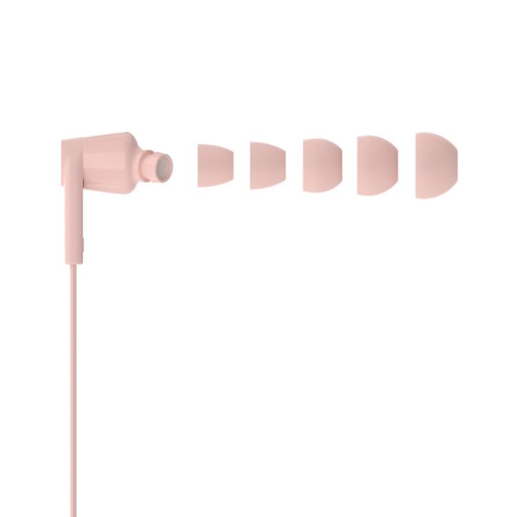 Belkin - SoundForm Auriculares Alámbrico Dentro de oído Música/uso diario USB Tipo C Rosa