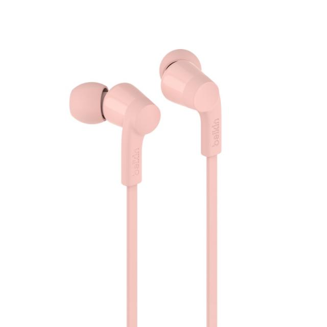Belkin - SoundForm Auriculares Alámbrico Dentro de oído Música/uso diario USB Tipo C Rosa