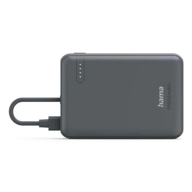 Hama - Travel Polímero de litio 10000 mAh Antracita