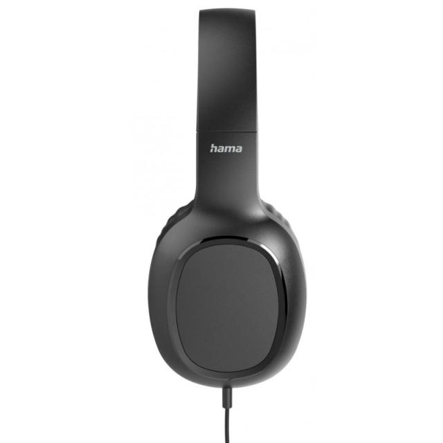 Hama - Auricular «Fun C» de botón, Micrófono, Guía de cable en un lado, USB-C, Negro