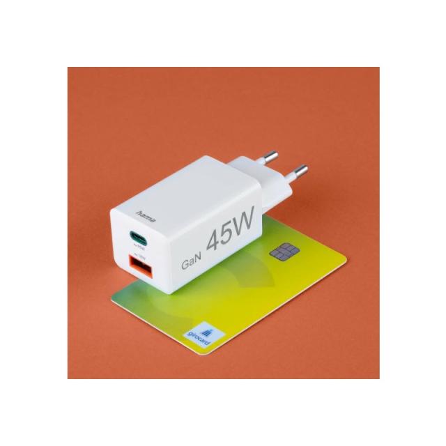 Hama - 00201993 cargador de dispositivo móvil Teléfono móvil, Portátil, Smartphone, Tableta Blanco Corriente alterna Carga rápid