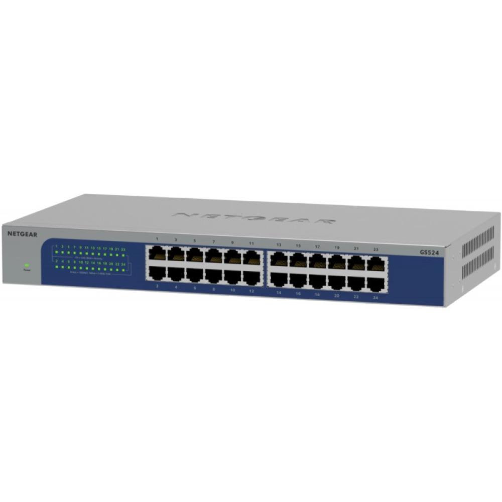 NETGEAR - GS524-300EUS switch No administrado Gigabit Ethernet (10/100/1000) Gris