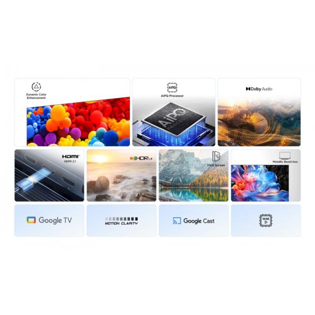 TCL - P6K 43P6K Televisor 109,2 cm (43") 4K Ultra HD Smart TV Wifi Metálico