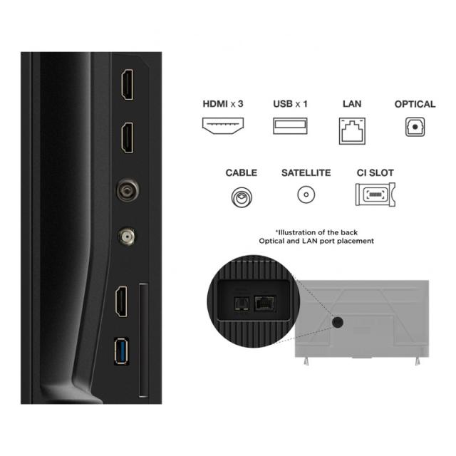 TCL - P6K 43P6K Televisor 109,2 cm (43") 4K Ultra HD Smart TV Wifi Metálico