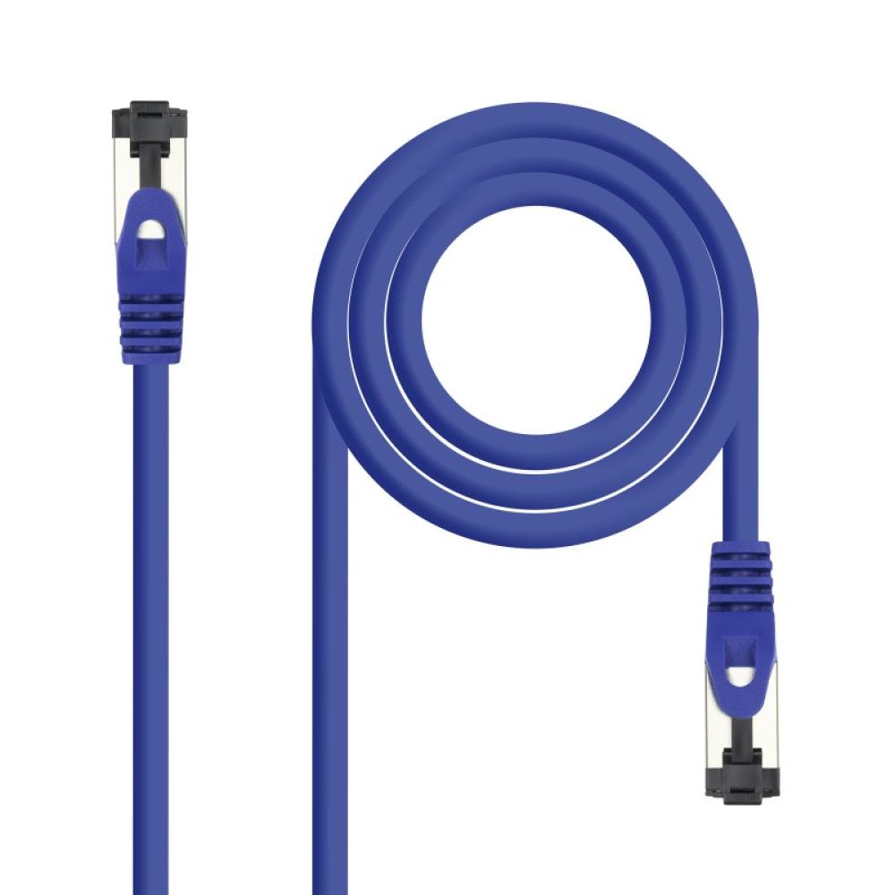 Nanocable - Cable de Red Latiguillo Cat.8.1 2GHz LSZH SSTP AWG26, Azul, 25 cm