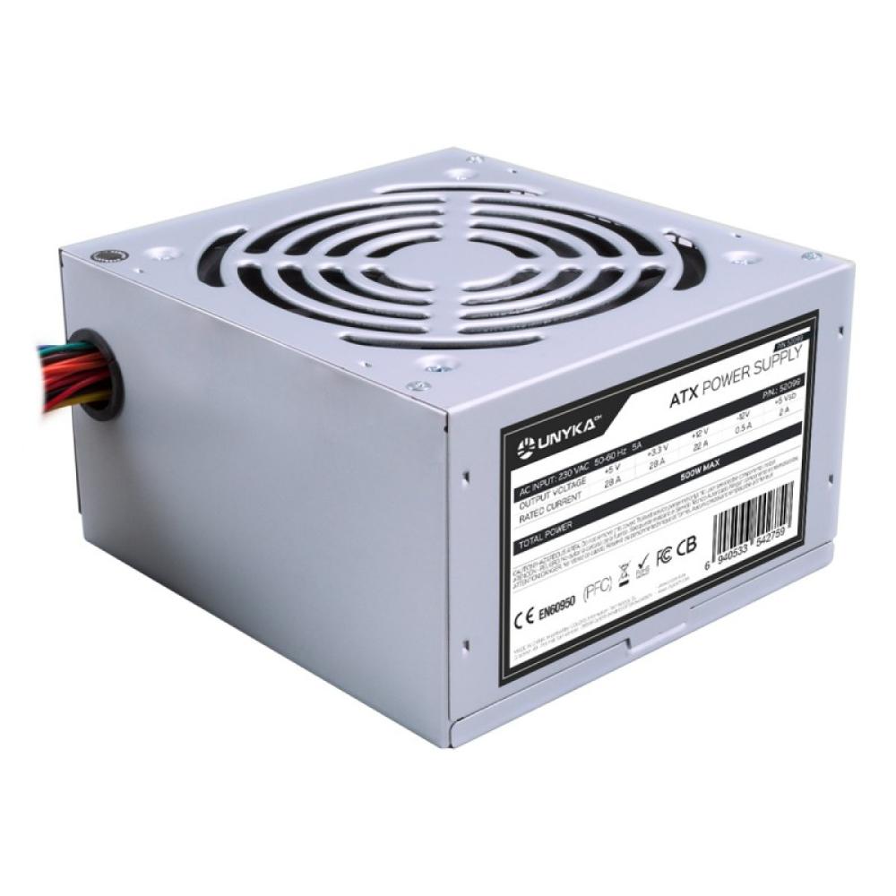 UNYKAch - ATX 500W unidad de fuente de alimentación 20+4 pin ATX Plata