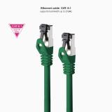 Nanocable - Cable de Red Latiguillo Cat.8.1 2GHz LSZH SSTP AWG26, Verde, 30 cm