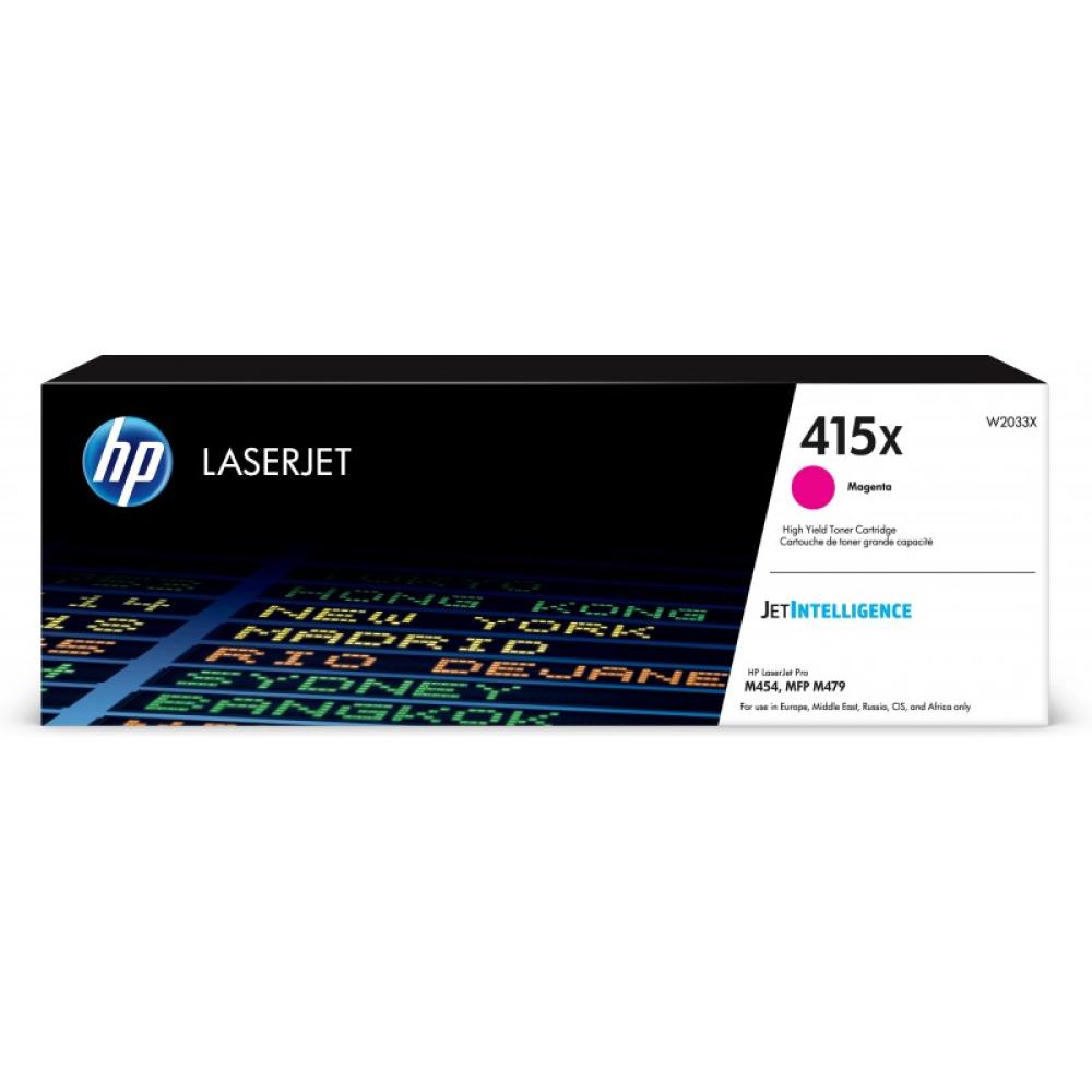 HP - Cartucho de tóner Original LaserJet 415X magenta de alta capacidad