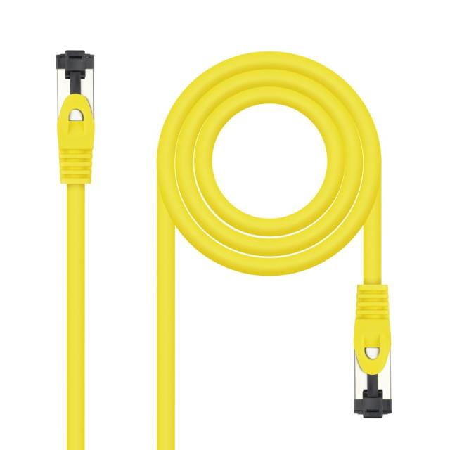Nanocable - Cable de Red Latiguillo Cat.8.1 2GHz LSZH SSTP AWG26, Amarillo, 2 m