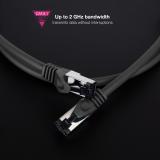 Nanocable - Cable de Red Latiguillo Cat.8.1 2GHz LSZH SSTP AWG26, Negro, 7 m