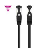 Nanocable - Cable de Red Latiguillo Cat.8.1 2GHz LSZH SSTP AWG26, Negro, 10 m