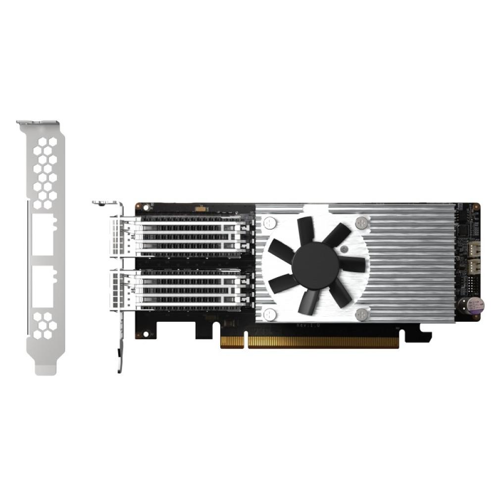 QNAP - QXG-100G2SF-E810 adaptador y tarjeta de red Interno Fibra 100000 Mbit/s