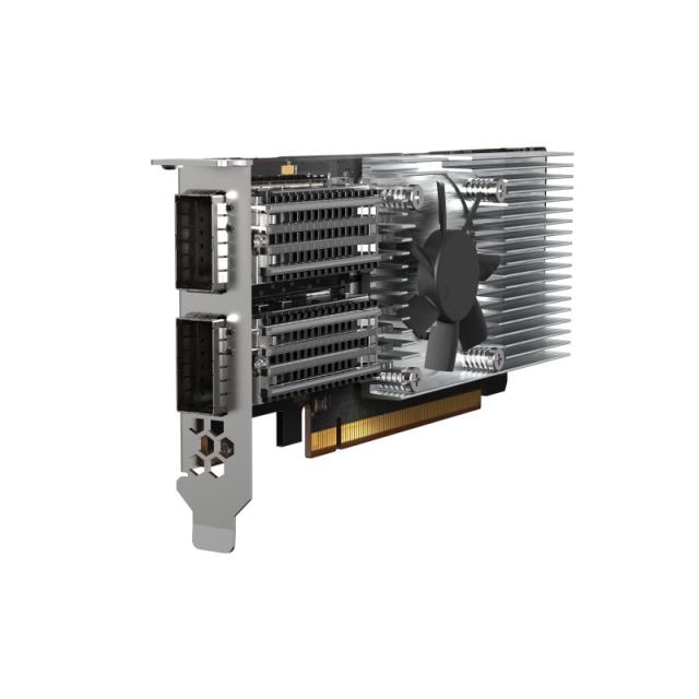 QNAP - QXG-100G2SF-E810 adaptador y tarjeta de red Interno Fibra 100000 Mbit/s