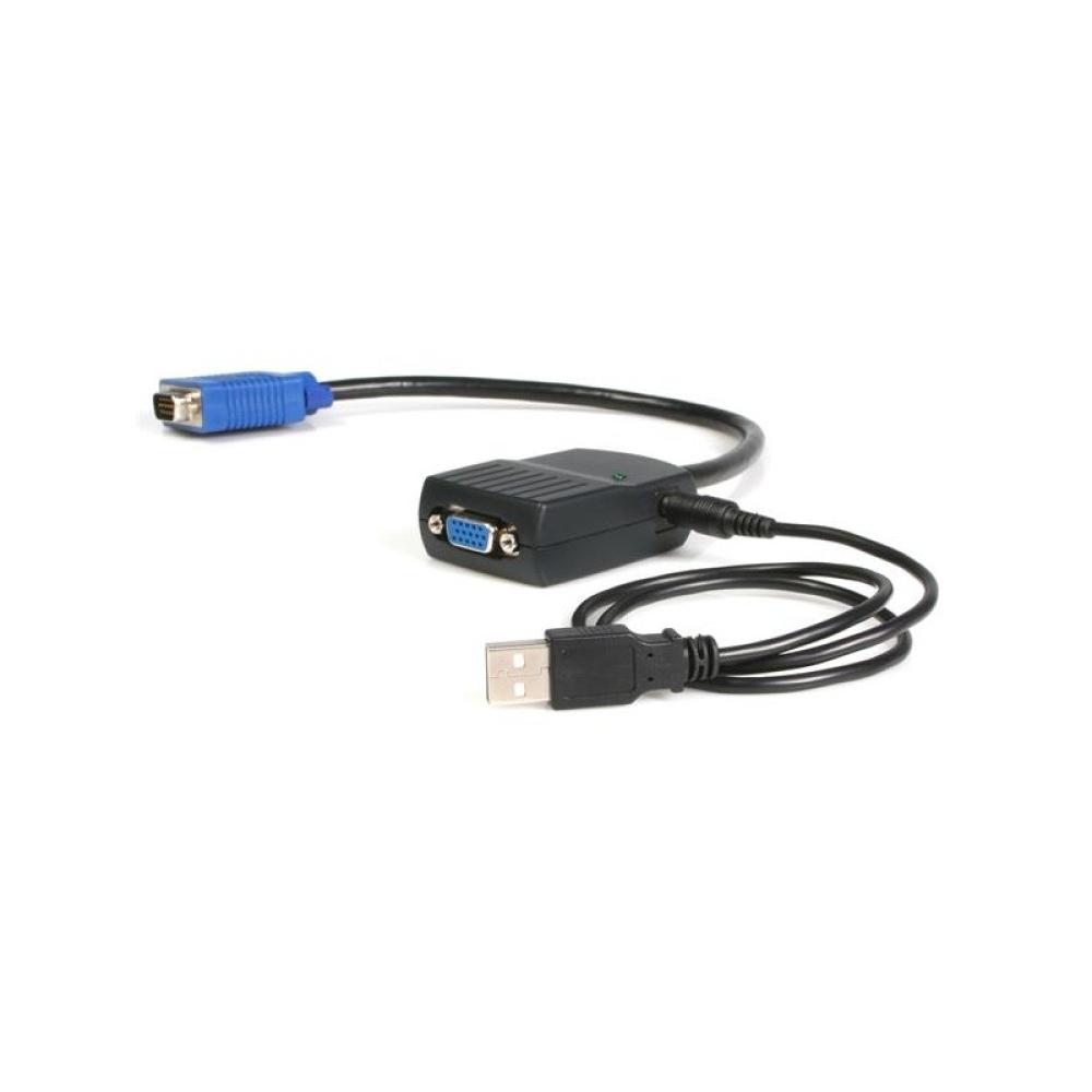 StarTech.com - Duplicador Divisor de Vídeo VGA 2 puertos Compacto Alimentado por USB - Cable Splitter