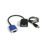 StarTech.com - Duplicador Divisor de Vídeo VGA 2 puertos Compacto Alimentado por USB - Cable Splitter
