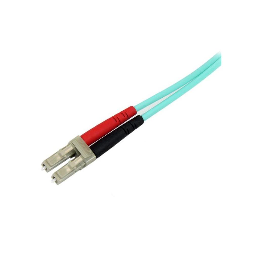 StarTech.com - Cable de 2m de Fibra Óptica Multimodo OM3 LC a SC UPC - Full Duplex 50/125µm - para Redes de 100G - LOMMF/VCSEL -