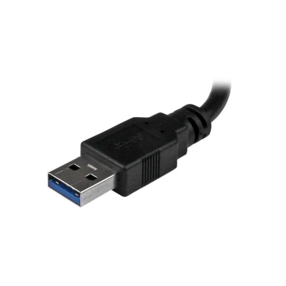 StarTech.com - Adaptador de Red Ethernet Gigabit Externo USB 3.0 con Concentrador Incorporado de 2 Puertos USB