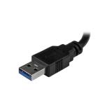StarTech.com - Adaptador de Red Ethernet Gigabit Externo USB 3.0 con Concentrador Incorporado de 2 Puertos USB