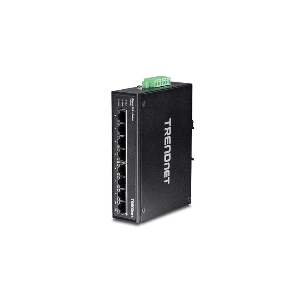 Trendnet - TI-PG80 switch No administrado L2 Gigabit Ethernet (10/100/1000) Energía sobre Ethernet (PoE) Negro
