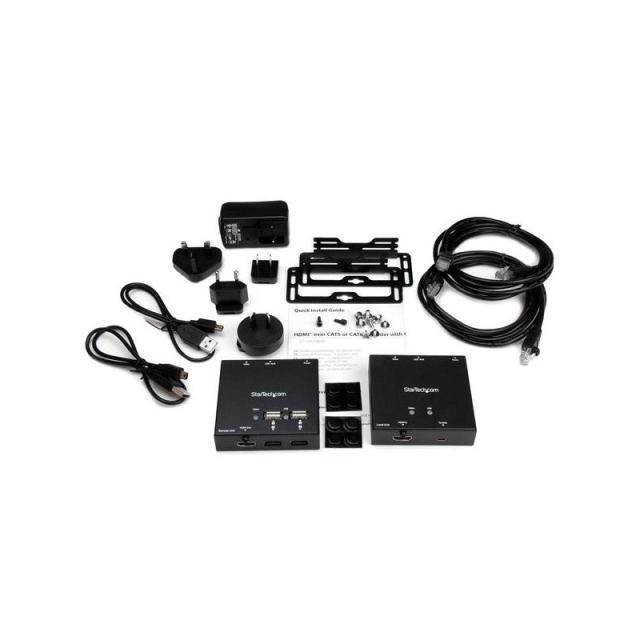 StarTech.com - Extensor HDMI por Cable CAT6 con Concentrador USB de 4 Puertos - 50m - 1080p