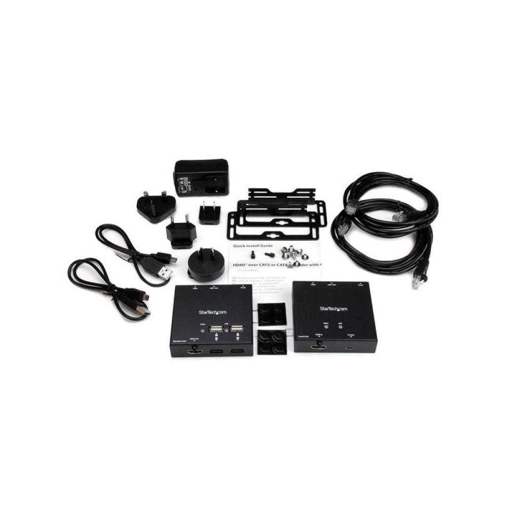 StarTech.com - Extensor HDMI por Cable CAT6 con Concentrador USB de 4 Puertos - 50m - 1080p