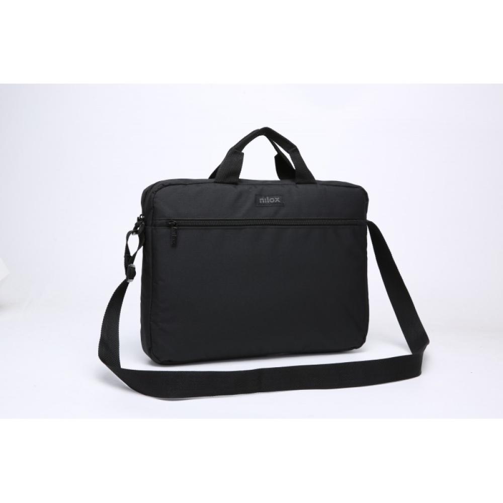 Nilox - Maletín Basic con bolsillo para portátil de hasta 15.6"