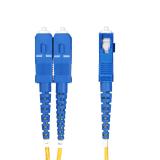 StarTech.com - Cable de Fibra Óptica LC a SC (UPC) OS2 Monomodo 9/125µm 100G LSZH Dúplex de 1m - Low Insertion Loss - Resistente