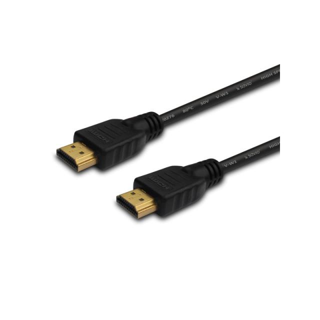 Savio - CL-38 cable HDMI 15 m HDMI tipo A (Estándar) Negro