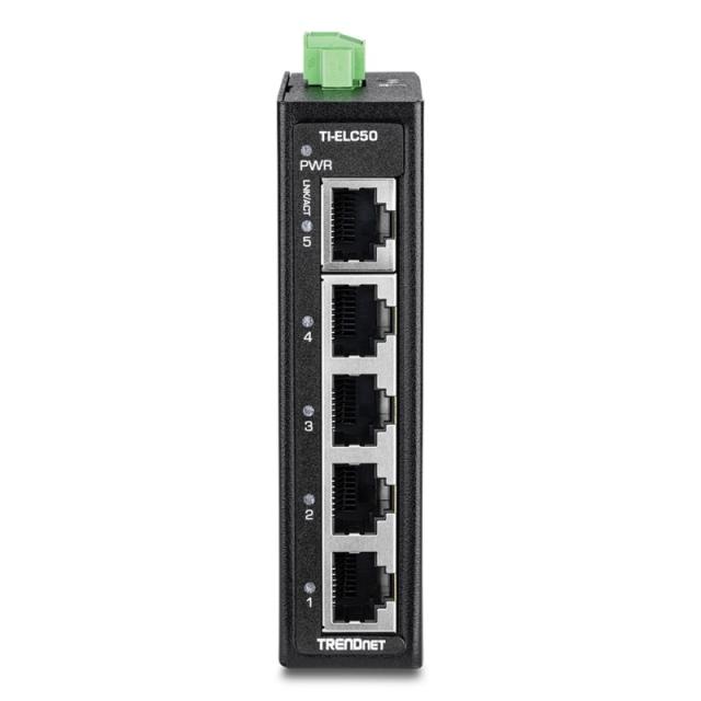 Trendnet - TI-ELC50 switch No administrado Fast Ethernet (10/100) Negro