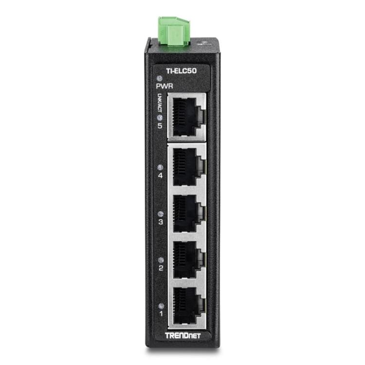 Trendnet - TI-ELC50 switch No administrado Fast Ethernet (10/100) Negro