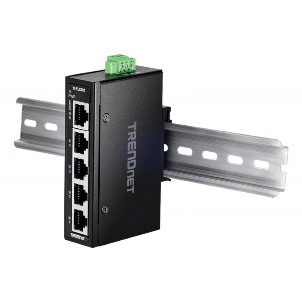 Trendnet - TI-ELC50 switch No administrado Fast Ethernet (10/100) Negro