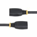 StarTech.com - Cable HDMI 2.0 de Extensión Alargador de 18in (0,5m) - Cable HDMI de Alta Velocidad Ahorrador de Puertos - 4K 60H