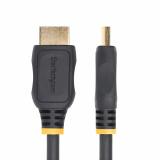 StarTech.com - Cable HDMI 2.0 de Extensión Alargador de 18in (0,5m) - Cable HDMI de Alta Velocidad Ahorrador de Puertos - 4K 60H