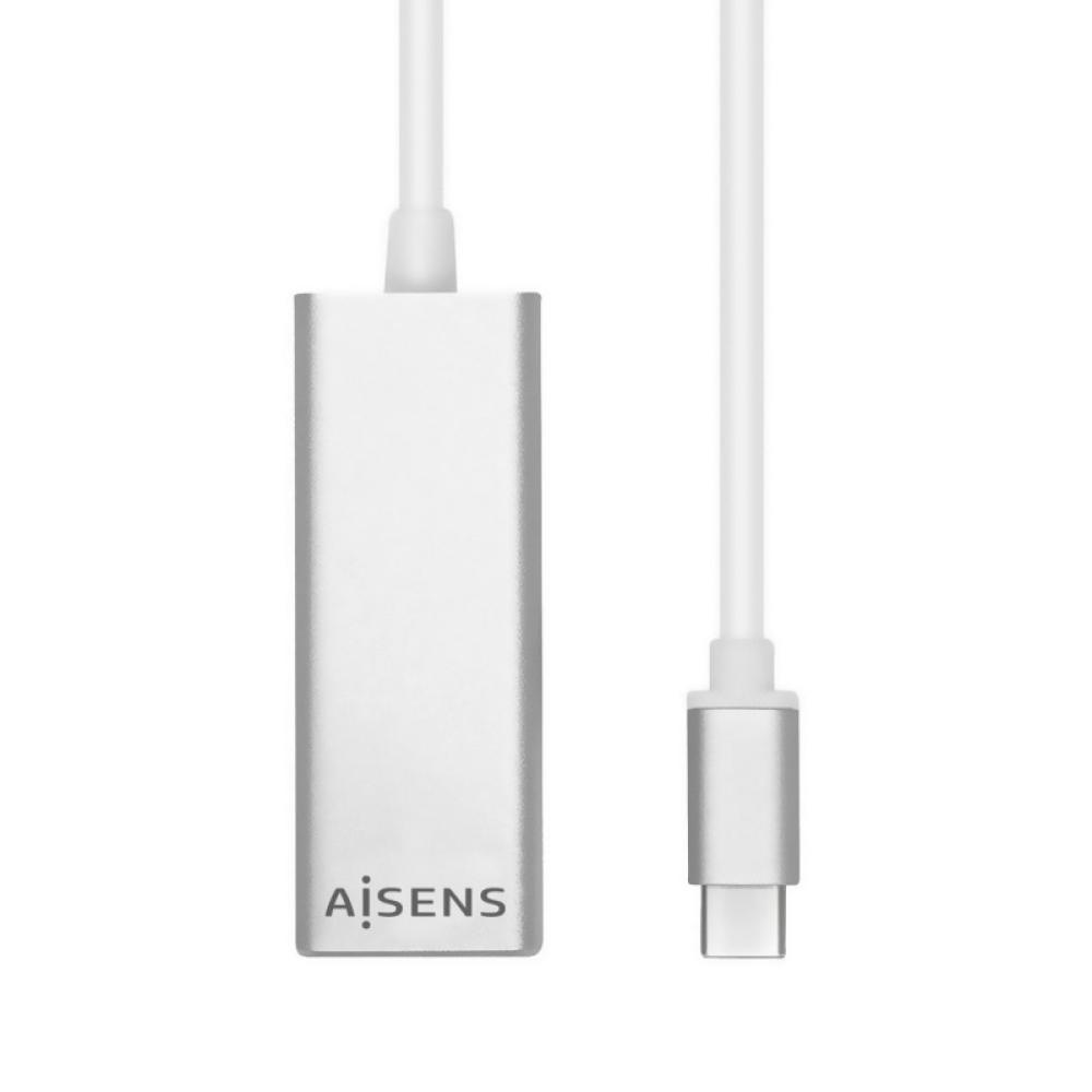 AISENS - Conversor USB 3.1 Gen1 A USB C A Ethernet Gigabit 10/100/1000 Mbps, 15cm