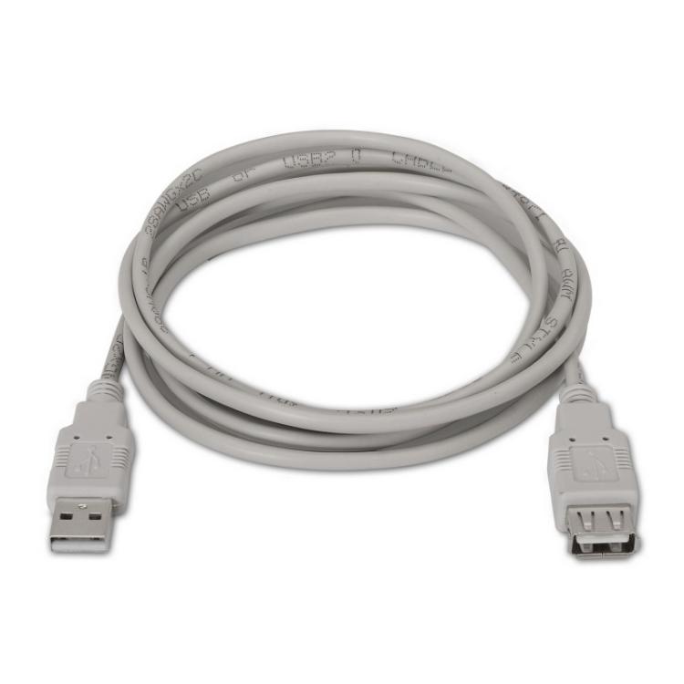 AISENS - A101-0014 cable USB USB 2.0 3 m USB A Beige