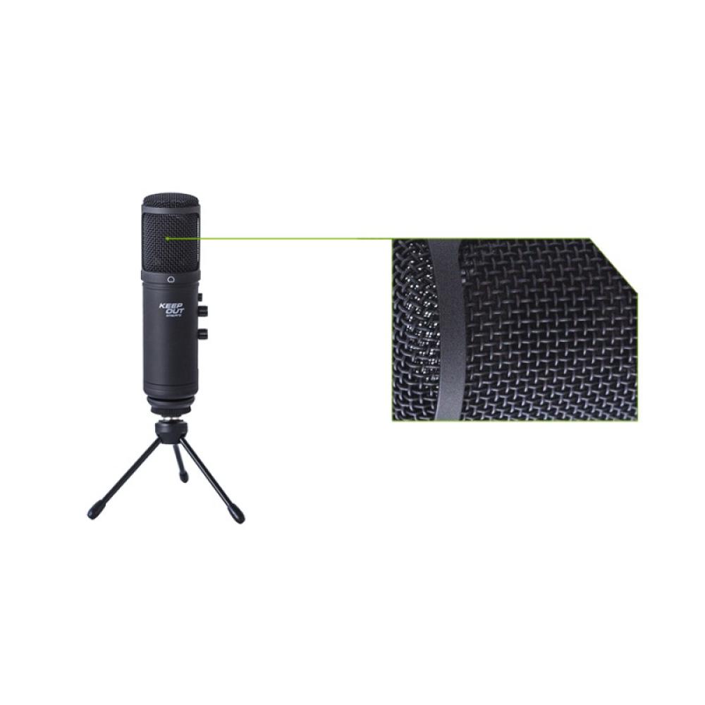 KeepOut - XMICPRO micrófono PC microphone Negro
