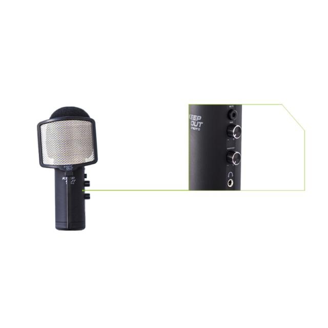 KeepOut - XMICPRO micrófono PC microphone Negro