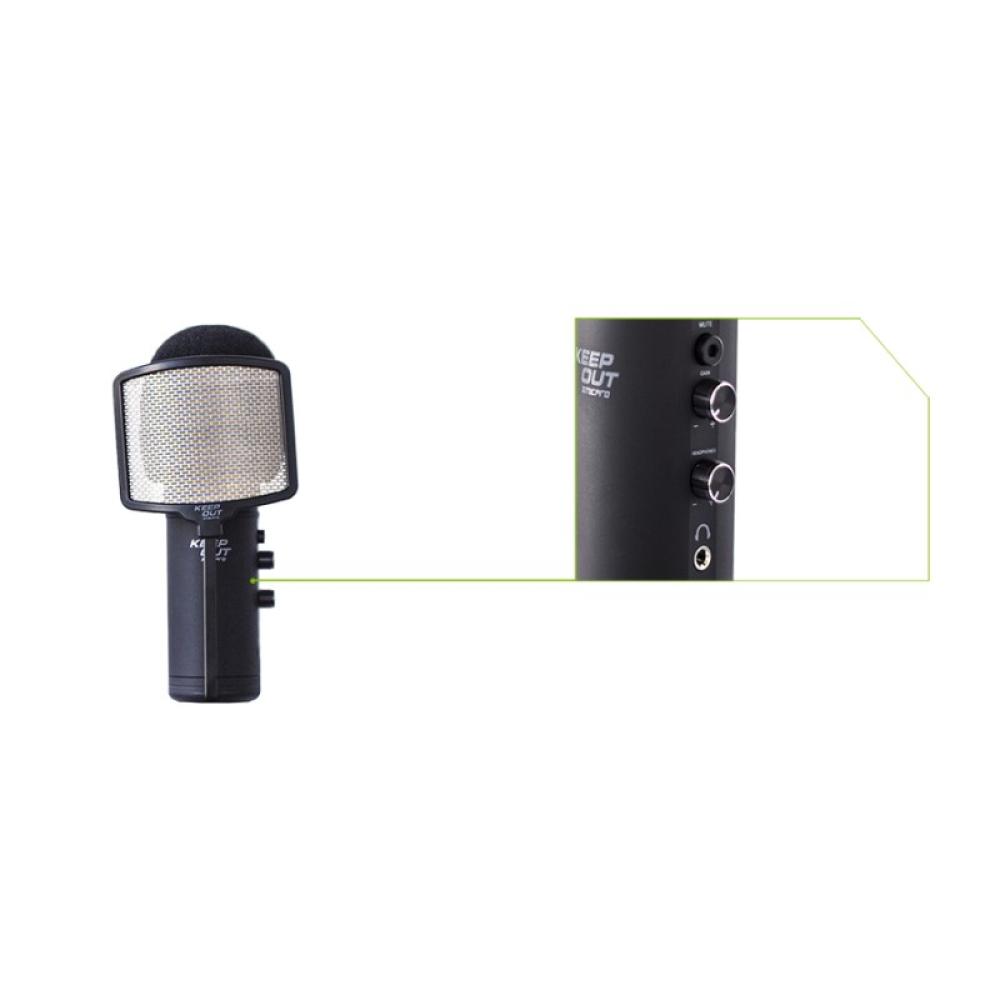 KeepOut - XMICPRO micrófono PC microphone Negro