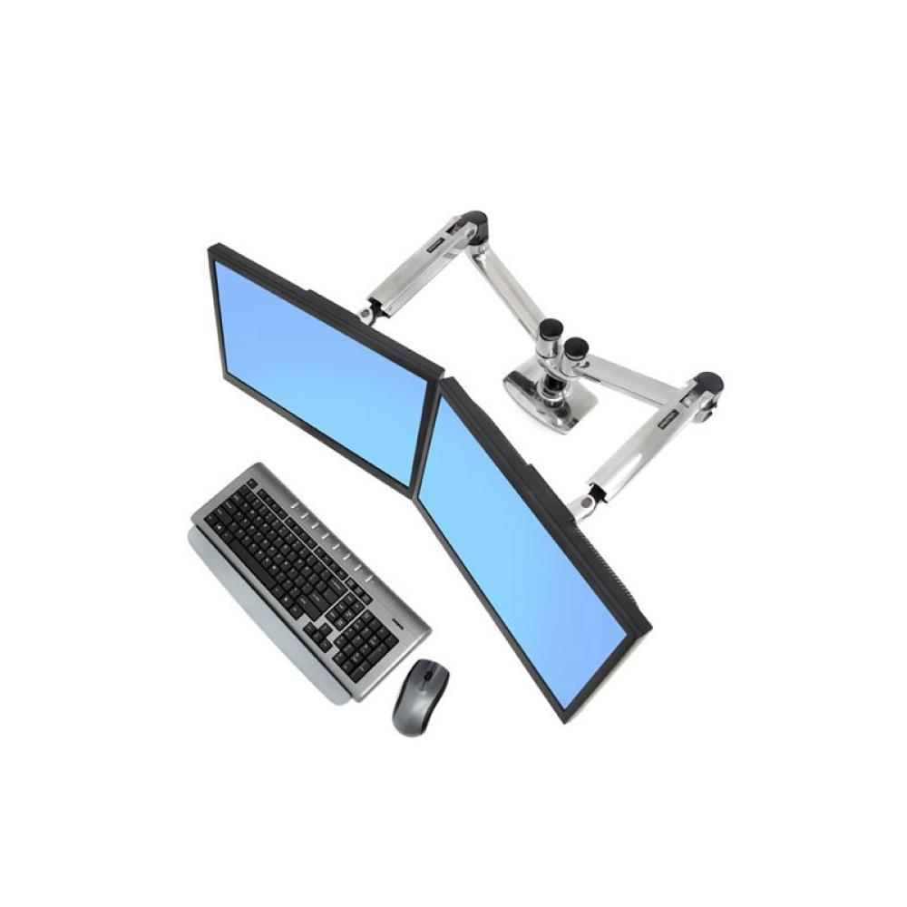 Ergotron - LX Series 45-245-026 soporte para monitor 68,6 cm (27") Escritorio Plata